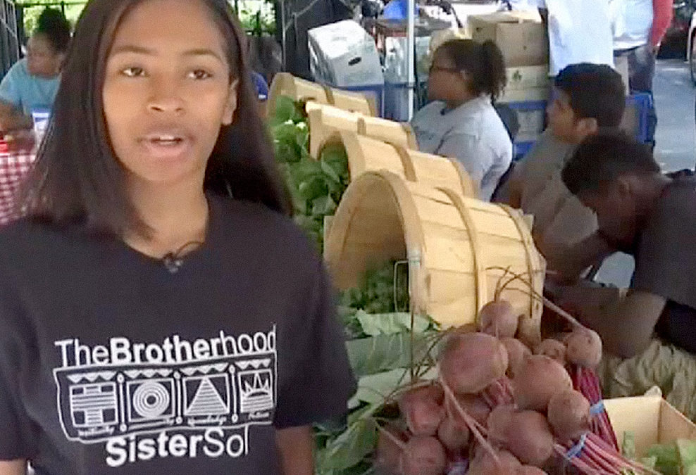 NYC Teens Run Farmers Market in Hamilton Heights, WNBC