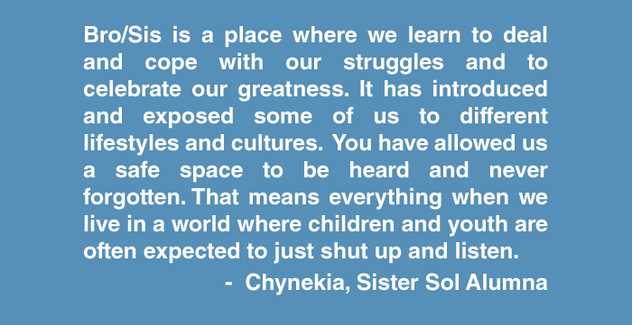 #BroSis25 Reflections: Chynekia, Founding Sister Sol Member